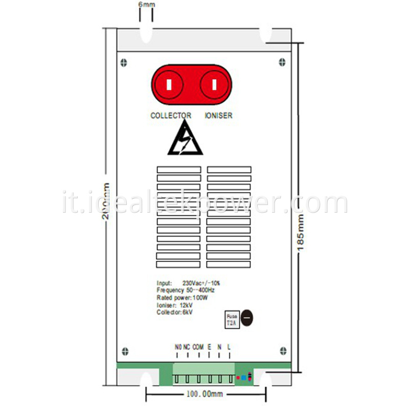 Ap04a 300w High Voltage Power Module Physical Drawing